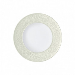 Flat plate with engraved rim 8.66 in (22 cm)