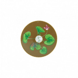 Assiette plate coupe 16 cm Asarum en coffret