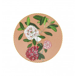 Coupe plate flat 8.66 in Rhododendron (22 cm)