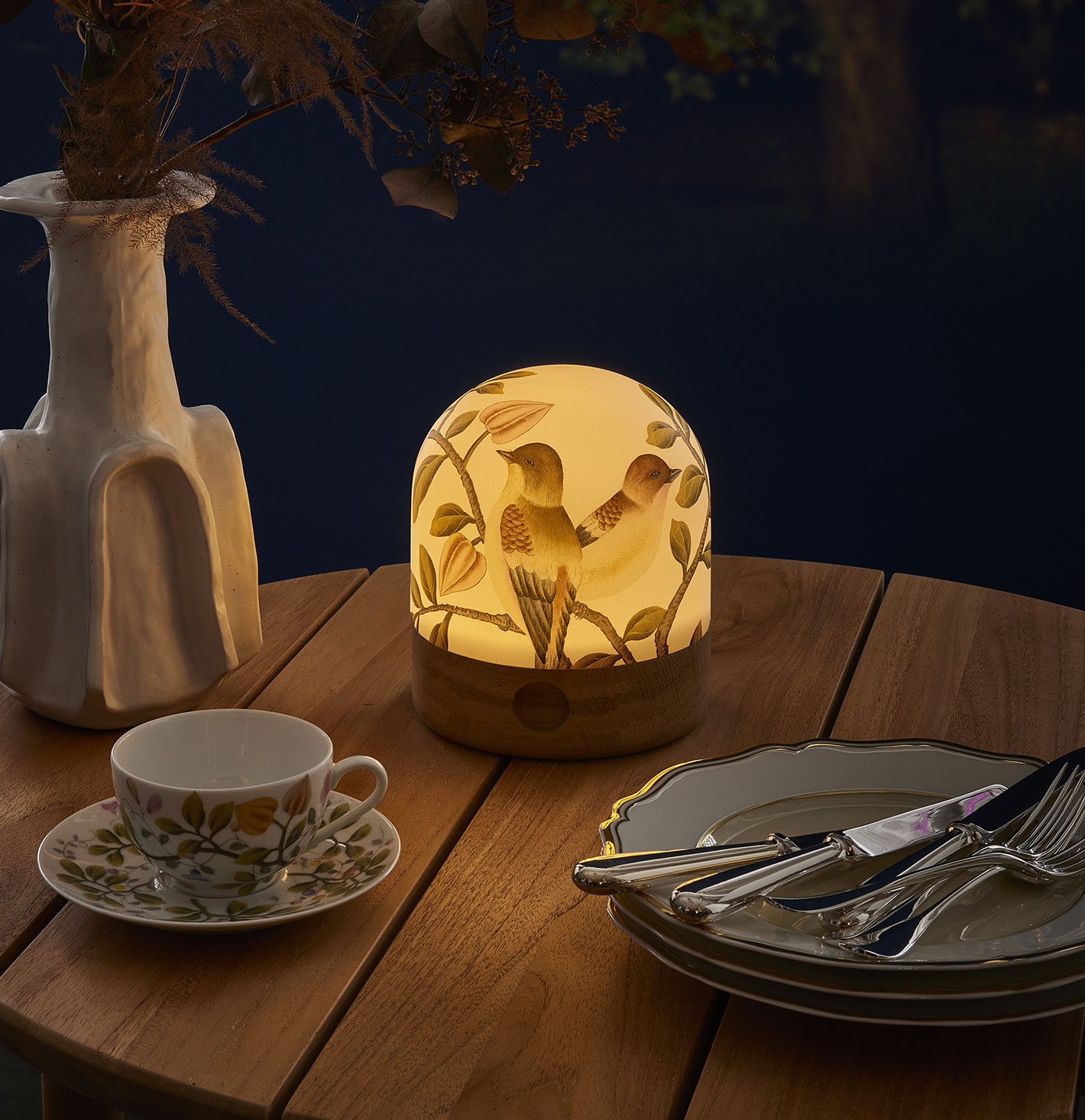 Lampe 16 cm en porcelaine - Lux gravé - Raynaud