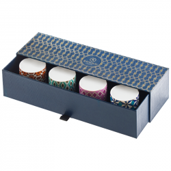 Gift box 4 coffee cups (no handle) 1.01 oz (13 cl)